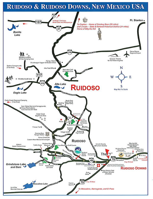 Ruidoso Area Maps Ruidoso And Ruidoso Downs New Mexico